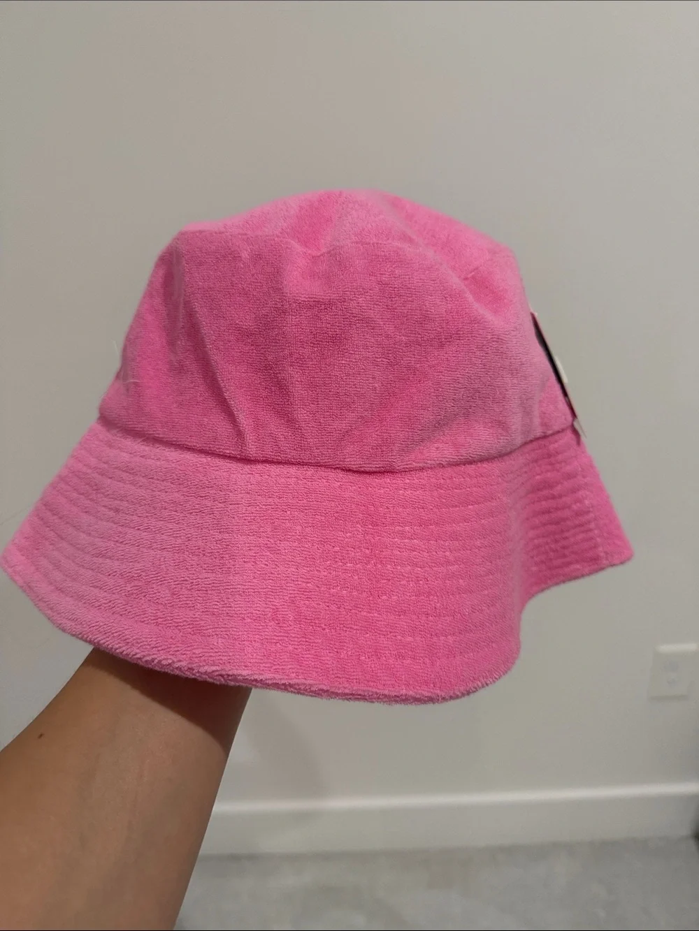Forever 21 Bright Pink Terry Bucket Hat